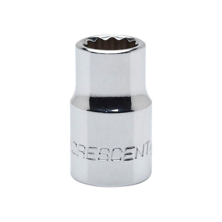 Weller Crescent 7 mm X 3/8 in. drive Metric 12 Point Standard Socket 1 pc CDS37N